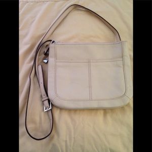 NWOT Tignanello Beige Soft Pebble Leather Purse